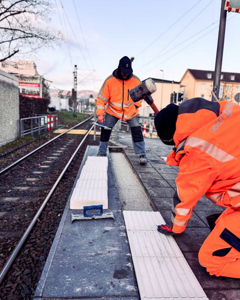 Fachgerecht verlegt durch die Mitarbeiter