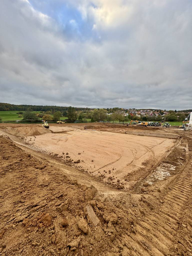 Oberboden abgetragen